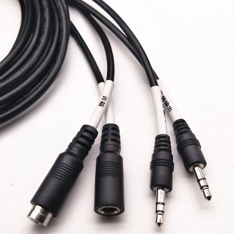 Factory Wholesale Microphone cable MIni XLR to Dual 3.5MM Male Audio Cable Mini XLR 5P Music Cable