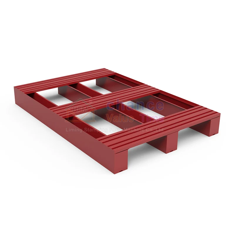 Logistics Lightweight Stackable  Metal steel galvanized pallet For intelligent warehouse conveyor belts