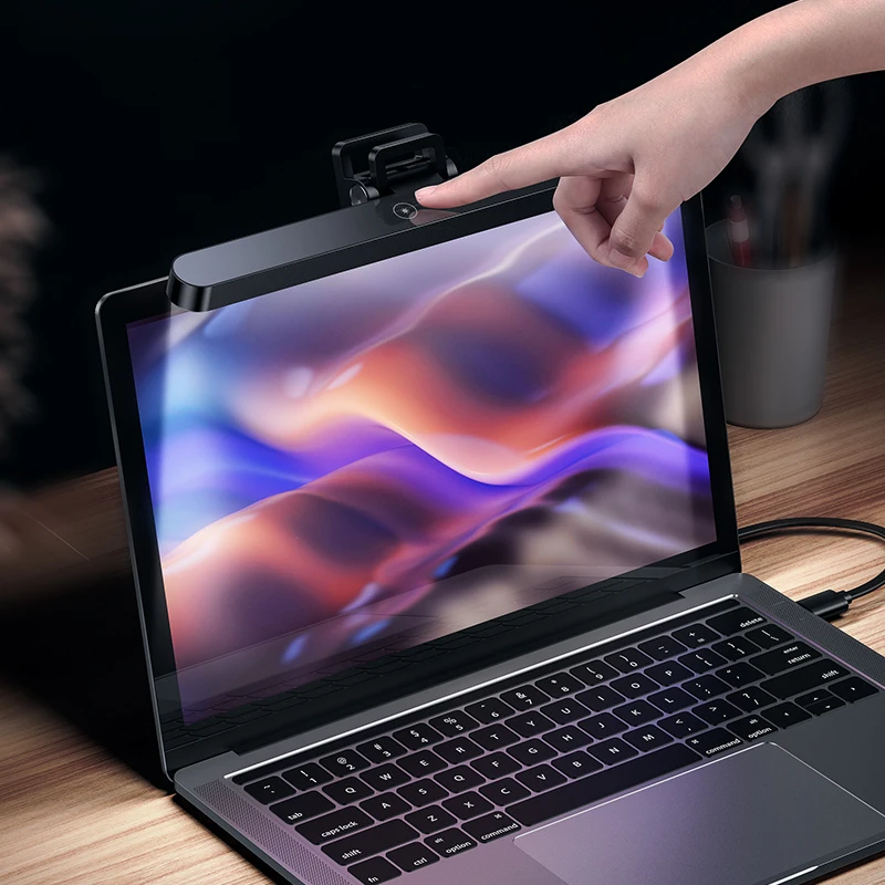 USAMS Mini ZB236 зажим для ноутбука маленький размер Usb зарядка настольные лампы сенсорное управление экран свет