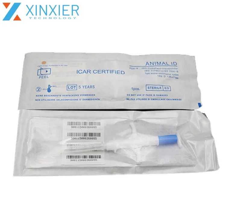 Animal ID Tracking Glass Tag Tube 134.2khz RFID Microchip for Pet