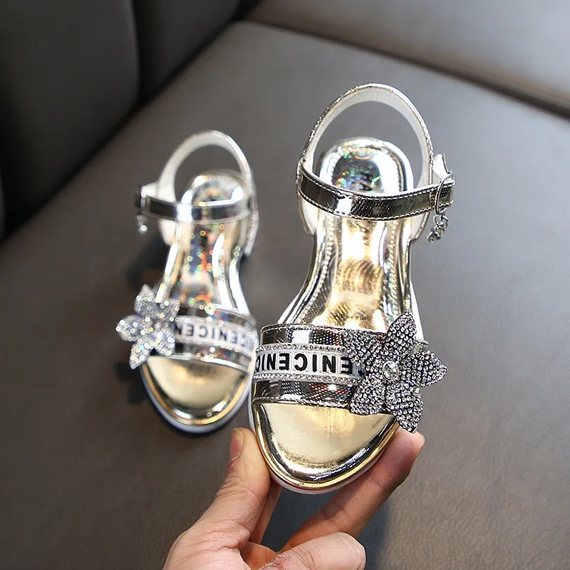 Garden Kids Shoes Slippers Sandals Jelly Summer Children Kids Flower Upper  TPR Sole