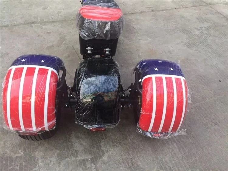 [usa Eu Cn Stock] 3 Wheels 1000w/2000w/3000w 60v High Speed 35-60km/h Fat Tire Electric Scooter Citycoco Scrooser