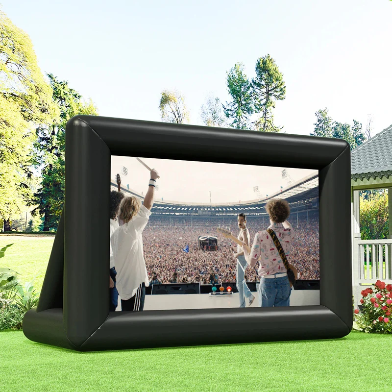 outdoor backyard open air cinema home projection foldable portable inflatable movie screen