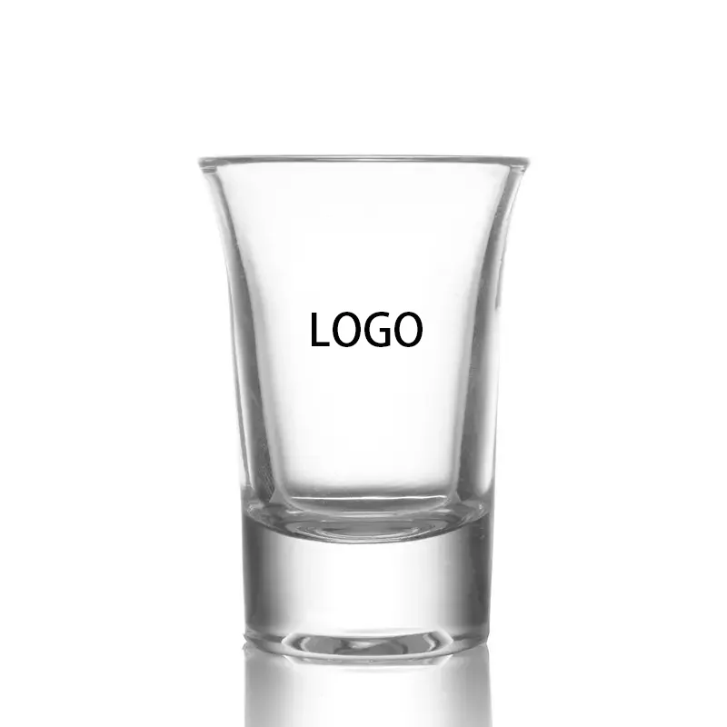Heavy Bottom Shot Glass 2oz/50ml Wine Whiskey Cup Blank Sublimation Espresso Glasses Small Bullet Shot Glass