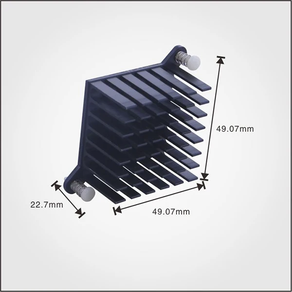 High Quality Custom OEM 50W LED Heatsink Anode Cold Forging Aluminum LED IP68 Heat Sink in Silver Factory Direct