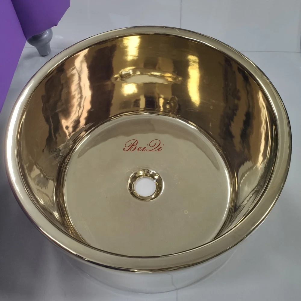 2019 New arrival wholesale sink bowl gold pedicure bowl used nail shop pedicure foot tub