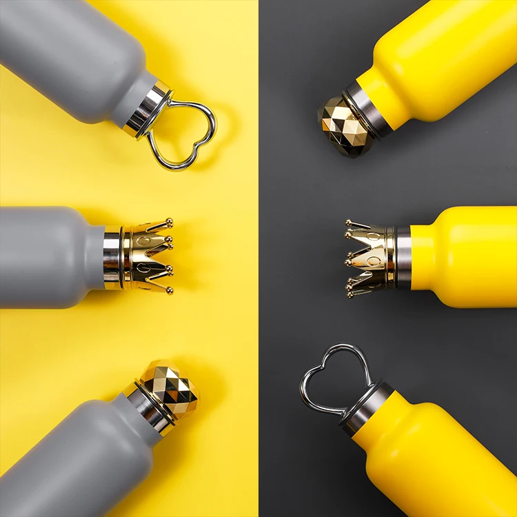  Королевская крышка короны индивидуальные вакуумные изолированные бутылки для воды из нержавеющей стали