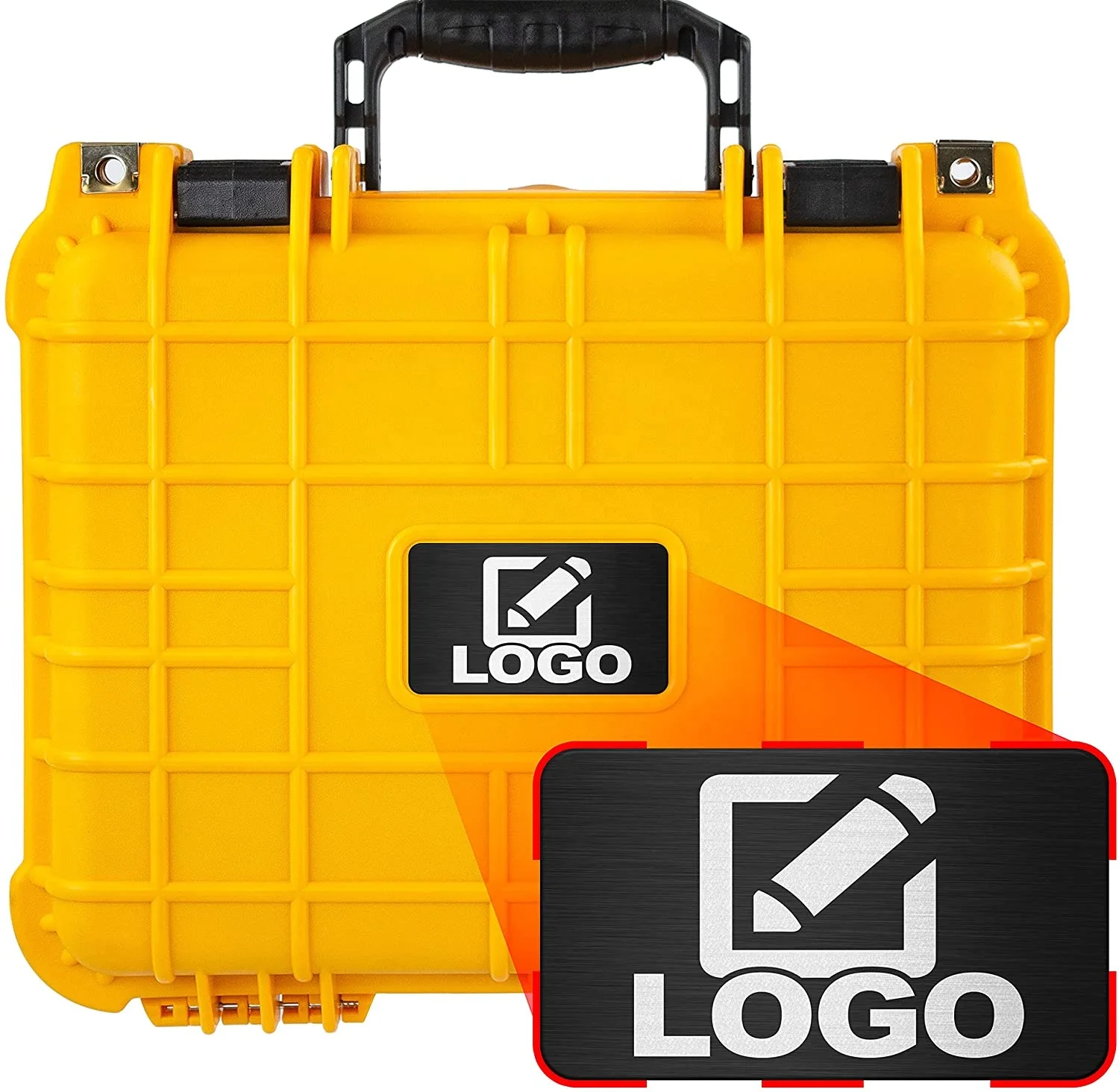 Custom color yellow plastic waterproof tool equipment case