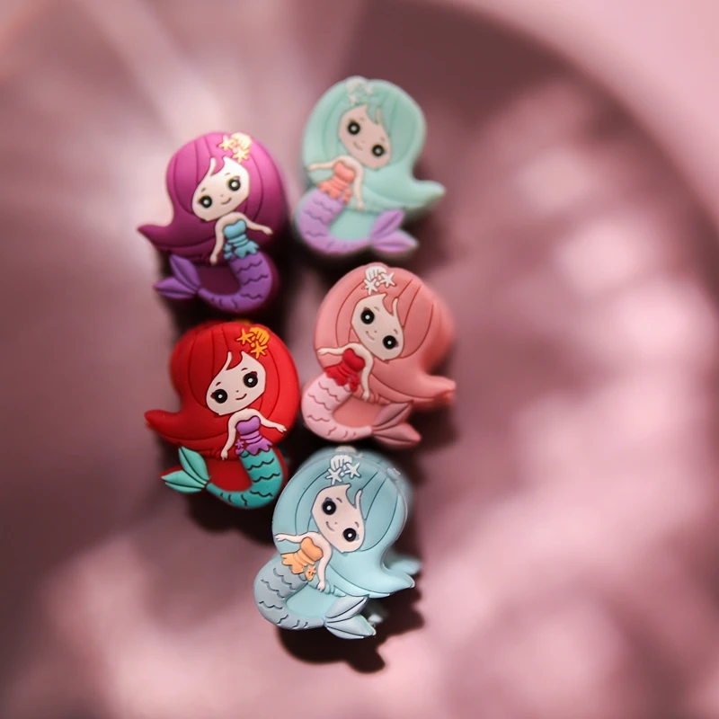 Baby Molar Beads Diy Accessories Beads Silicone Mermaid Beads Bulk Wholesale