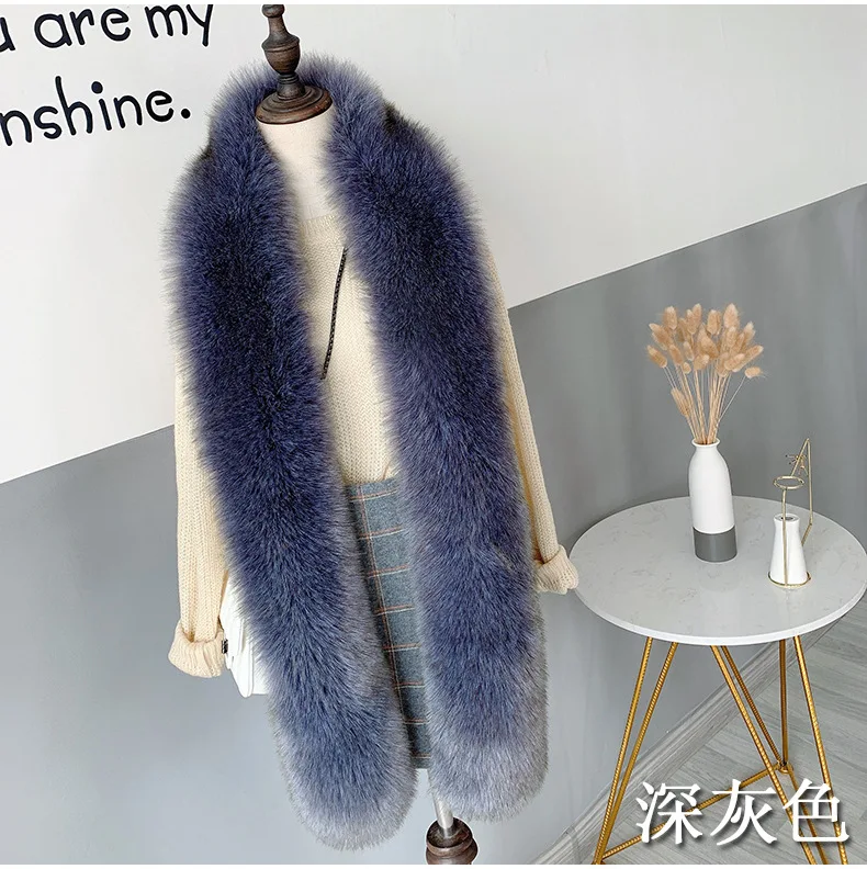 Manufacturers Extended Warm Scarf 100% Polyester Fashionable Faux Fox Fur Scarves Rabbit Fashion Scarf/shawl