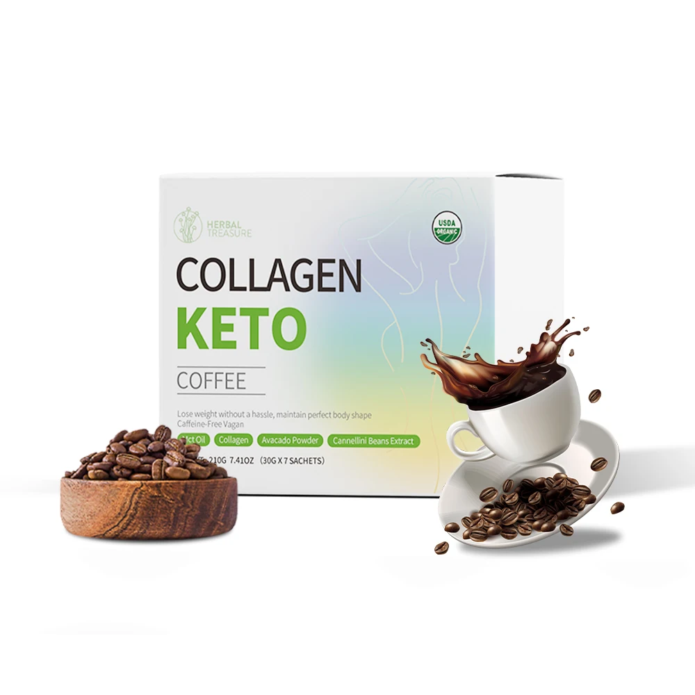 Keto Coffee Natural Healthy Diet Control Meal Replacement Food Instant Weight Loss Product Arabica coffee bean