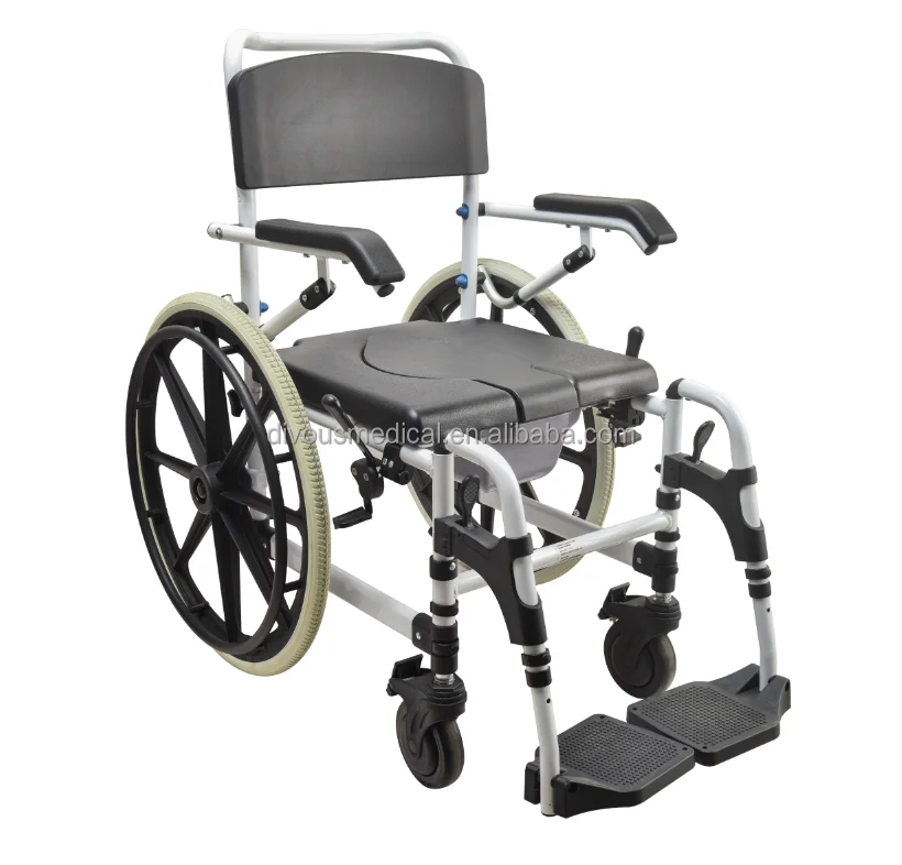 New Multi-function Lightweight Foldable Manual Wheelchair With Toilet Shower Chair For Disabled Home Care