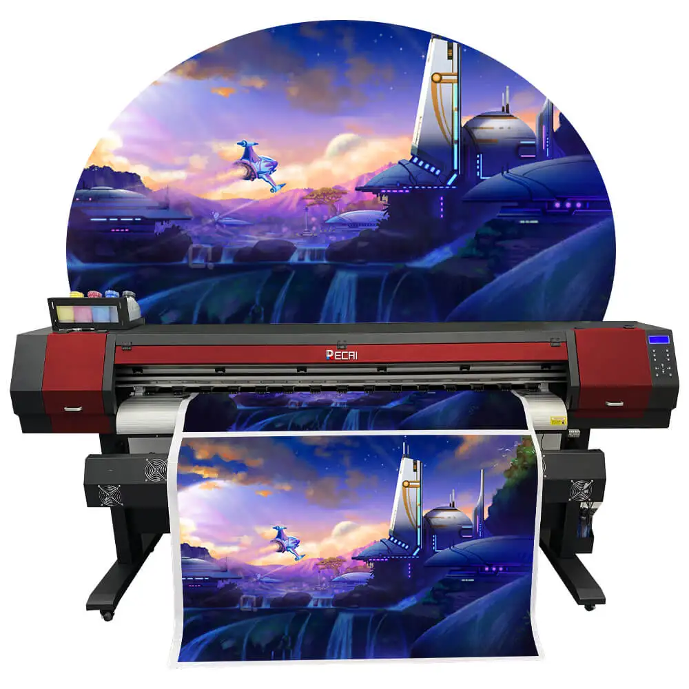 Recai High Quality Outdoor Advertisement Large Format Printer Eco Solvent Digital Printer with DX5/DX6 Printhead for Epson