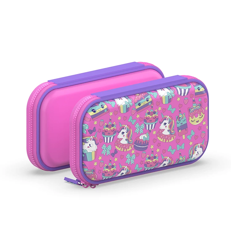 Custom Cartoon Pen Bag Stationery Pen Pouch 3d Eva Unicorn Cute Pencil Case