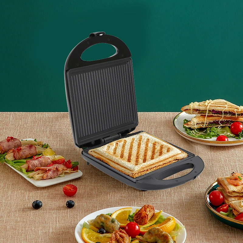 Chukang 4 slice 1400w electric sandwich maker/waffle maker /panini grill with fixed plate