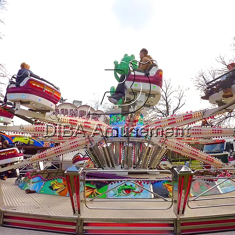 Popular Amusement Park Attraction Thrill Games 36 Persons Jumping Bounce Machine Rotating Kids Rides for Sale