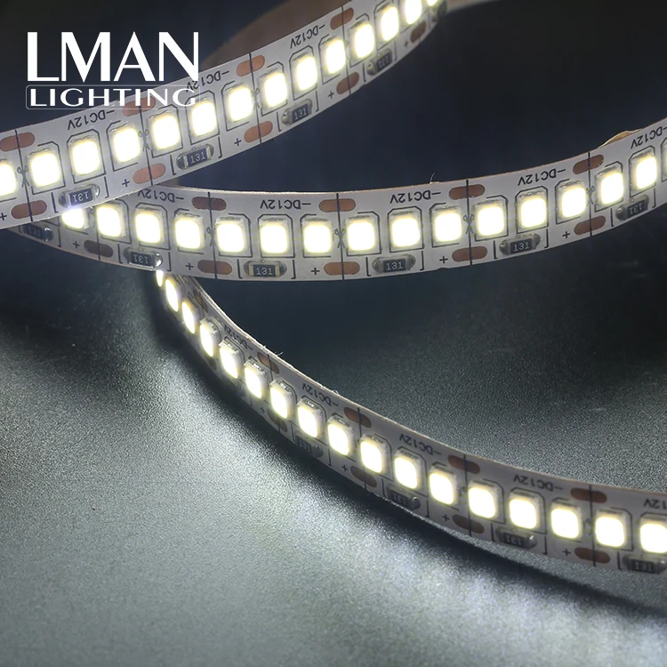 Single line Warm White tape light bare board IP20 10MM Width DC 24 Volt 20W SMD 2835 led strip