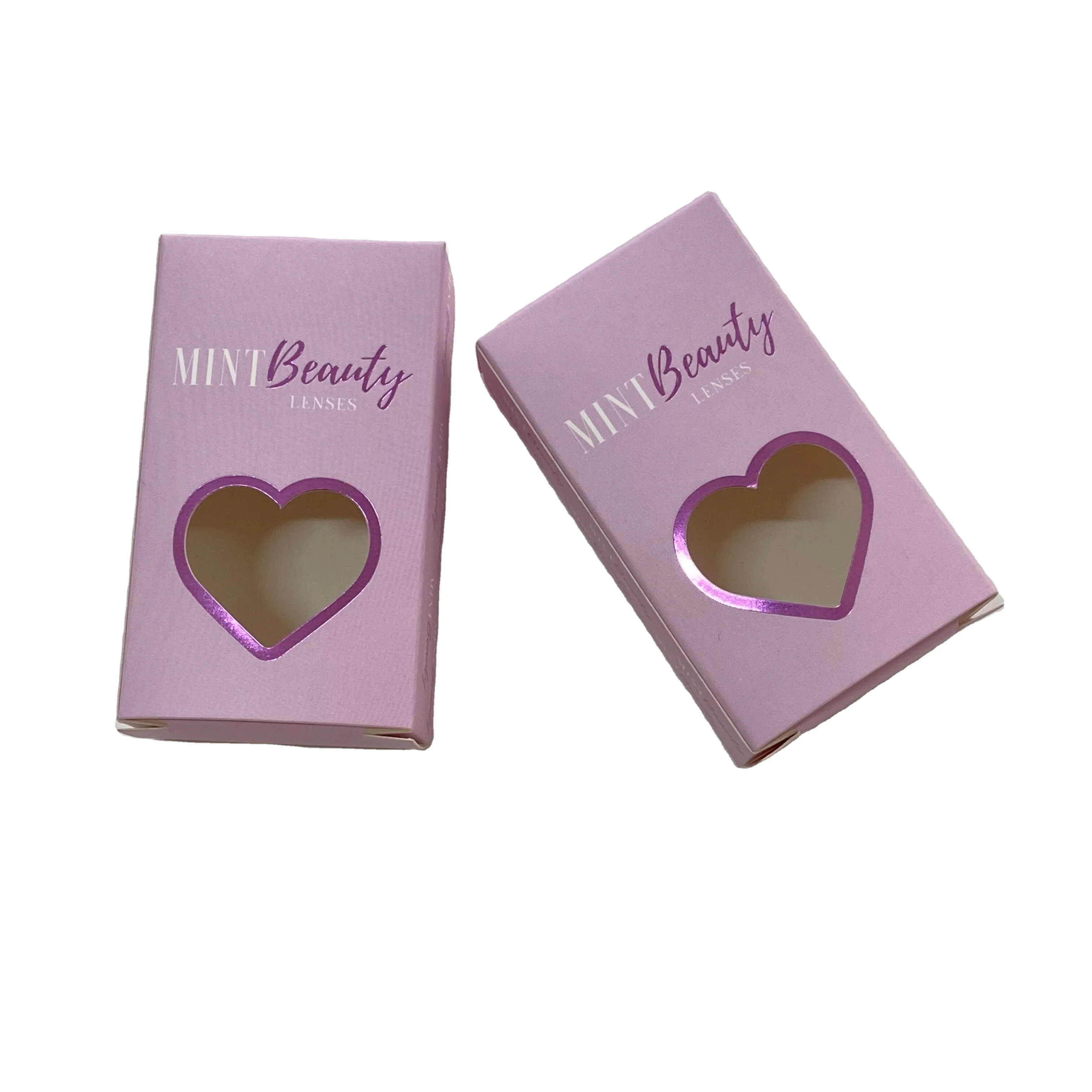 Wholesale Pink Cute Case Kit For Contact Lenses Packaging Box Design With My Logo Multi Color Bulk