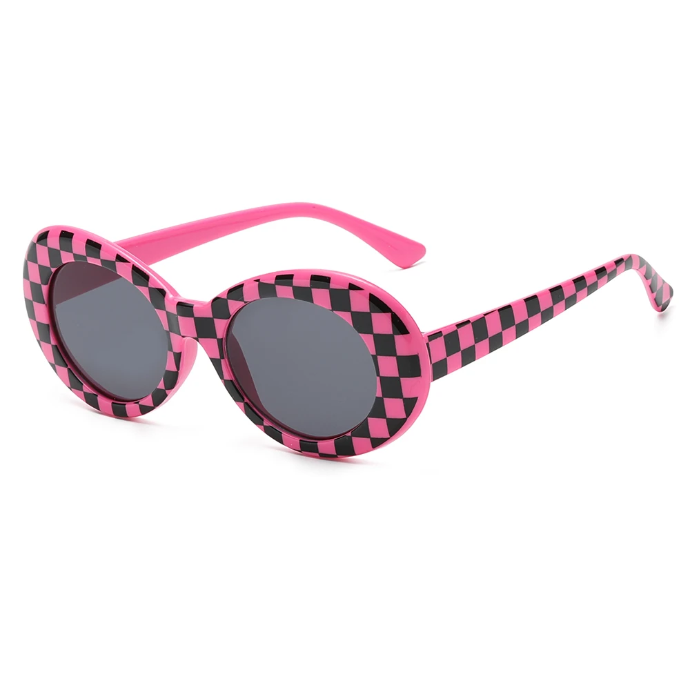 Keloyi 202 New Arrivals Sun Glasses Women Gradient Custom Logo Football Mosaic Shades Wholesale Round Shades Sunglasses PC 81006