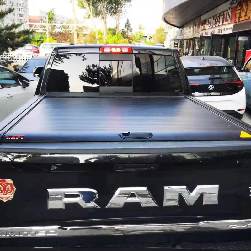 Truck Accessories Hardtop Canopy Tri Fold Manual Retract Barrel Cover For Ram 1500