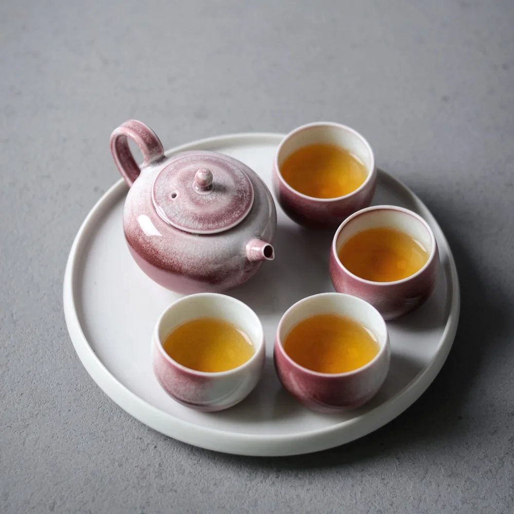 Vintage Stoneware Black Tea Cup  Souvenir Collection