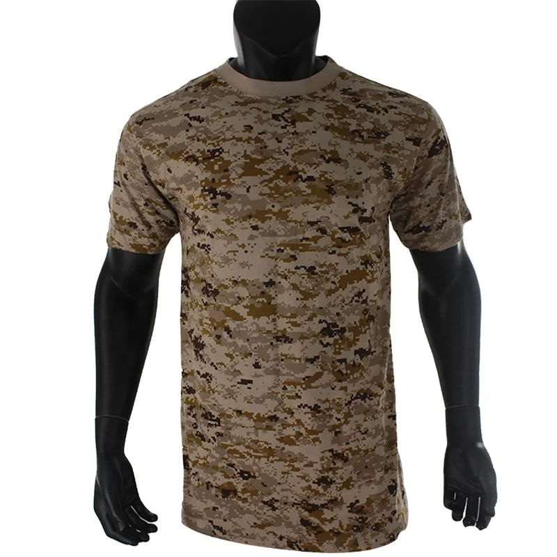 Durable Plain 100% Cotton Desert Digital T Shirt for Saudi Arabia