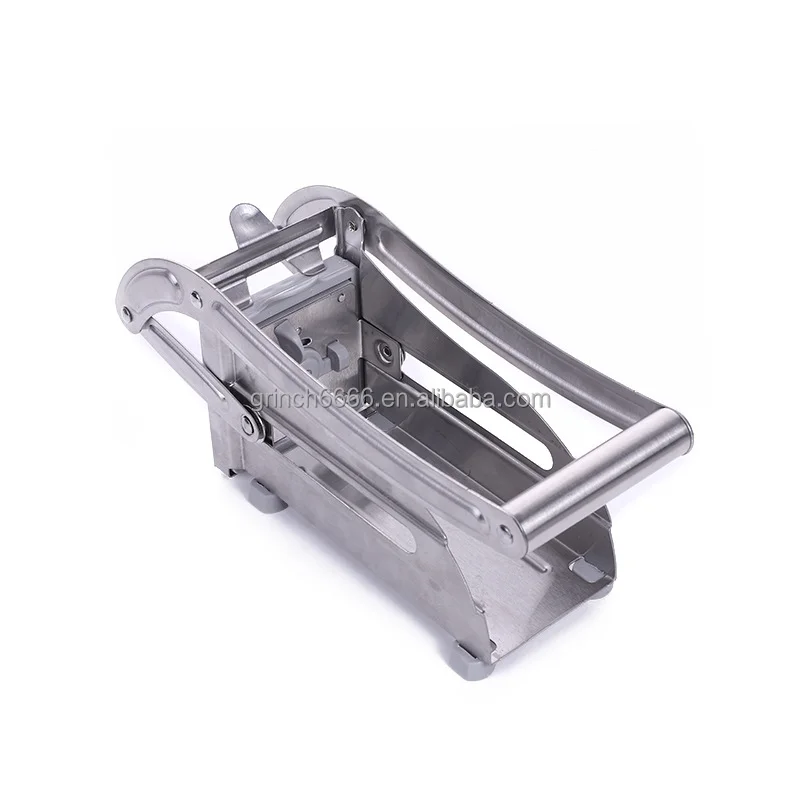 Professional Potato Cutter Stainless Steel with 1/2-Inch and 3/8-Inch Blade Great for Potatoes Carrots Cucumbers