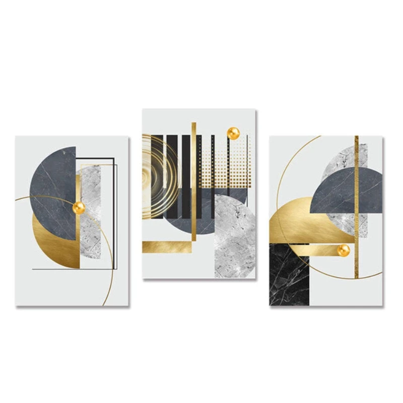 XIngcheng OEM Minimalist Line Modern Wall Paintings Art Picture Geometry Posters Wall Art Abstract Canvas Painting Poster