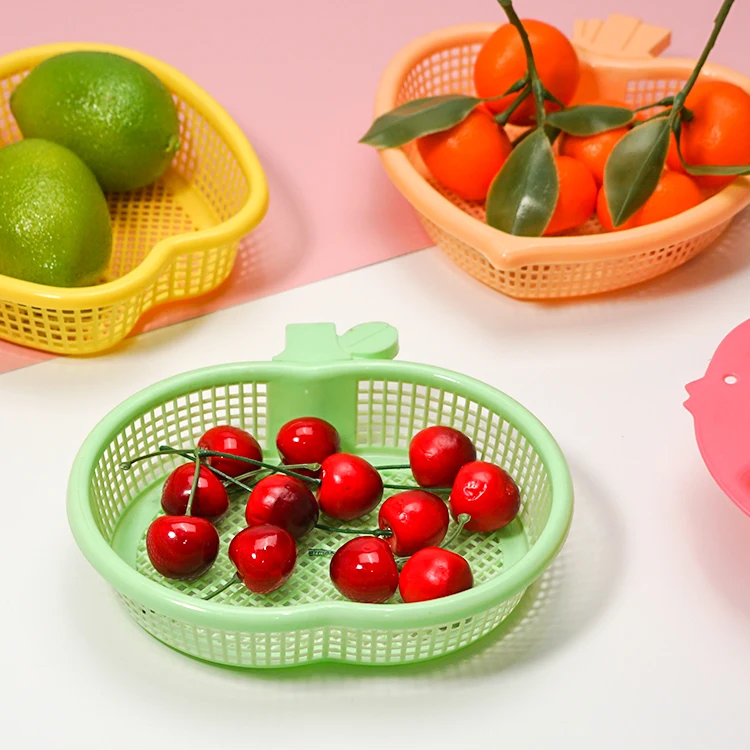 Wholesales Factory Custom Fish Shape Plastic Fruit Storage Basket Sieve