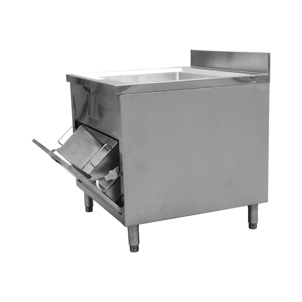 Stainless Steel Kitchen Cabinet Freestanding Design Tool Cabinet for Kitchen Cabinet Design with Garbage Storage Box