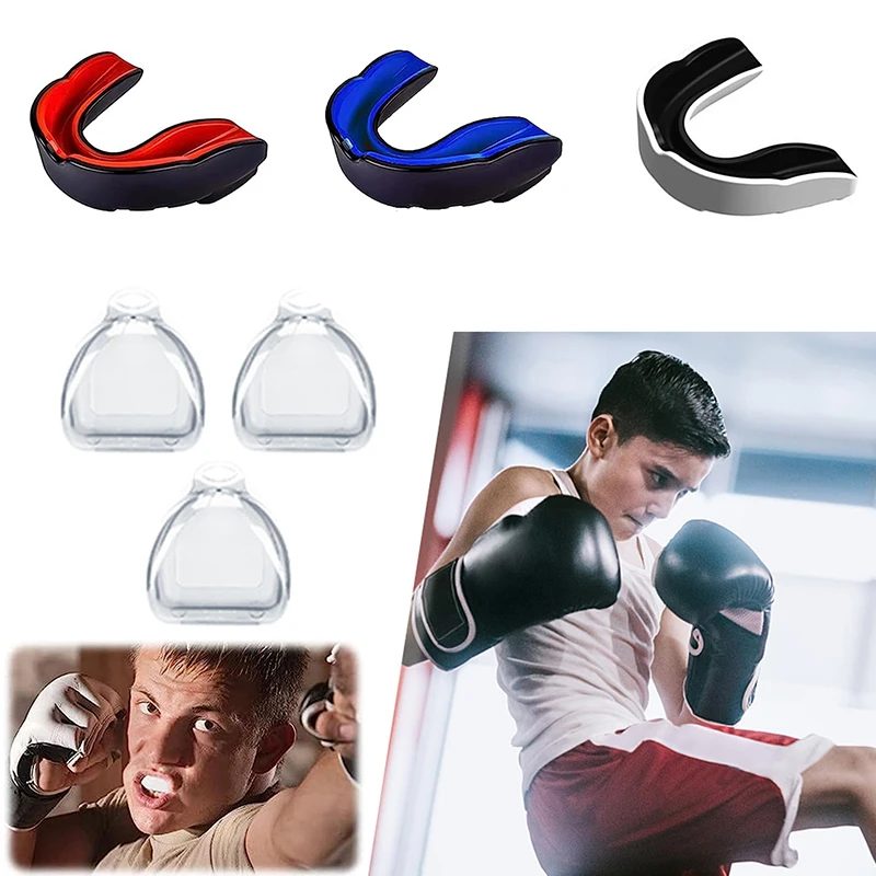 Custom EVA Football Boxing Mouthguard Sports Basketball Teeth MMA Gum Shield Gumshield Mouth Guard For Grinding Teeth