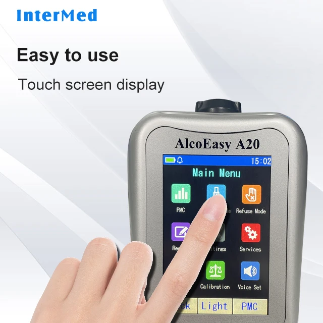 Portable Handheld  Professional Alcohol Tester Digital Alcohol Tester Touch Screen Breathalyzers