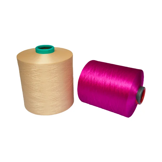 100% dope dyed polyester knitting yarn colored dty 150d 48f nim