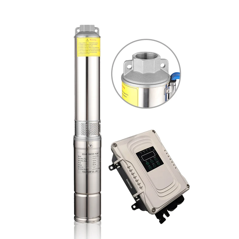  Brushless Solar Energy Powered DC 1 KW Water Pump System High Quality Sumbersible Deep Well for