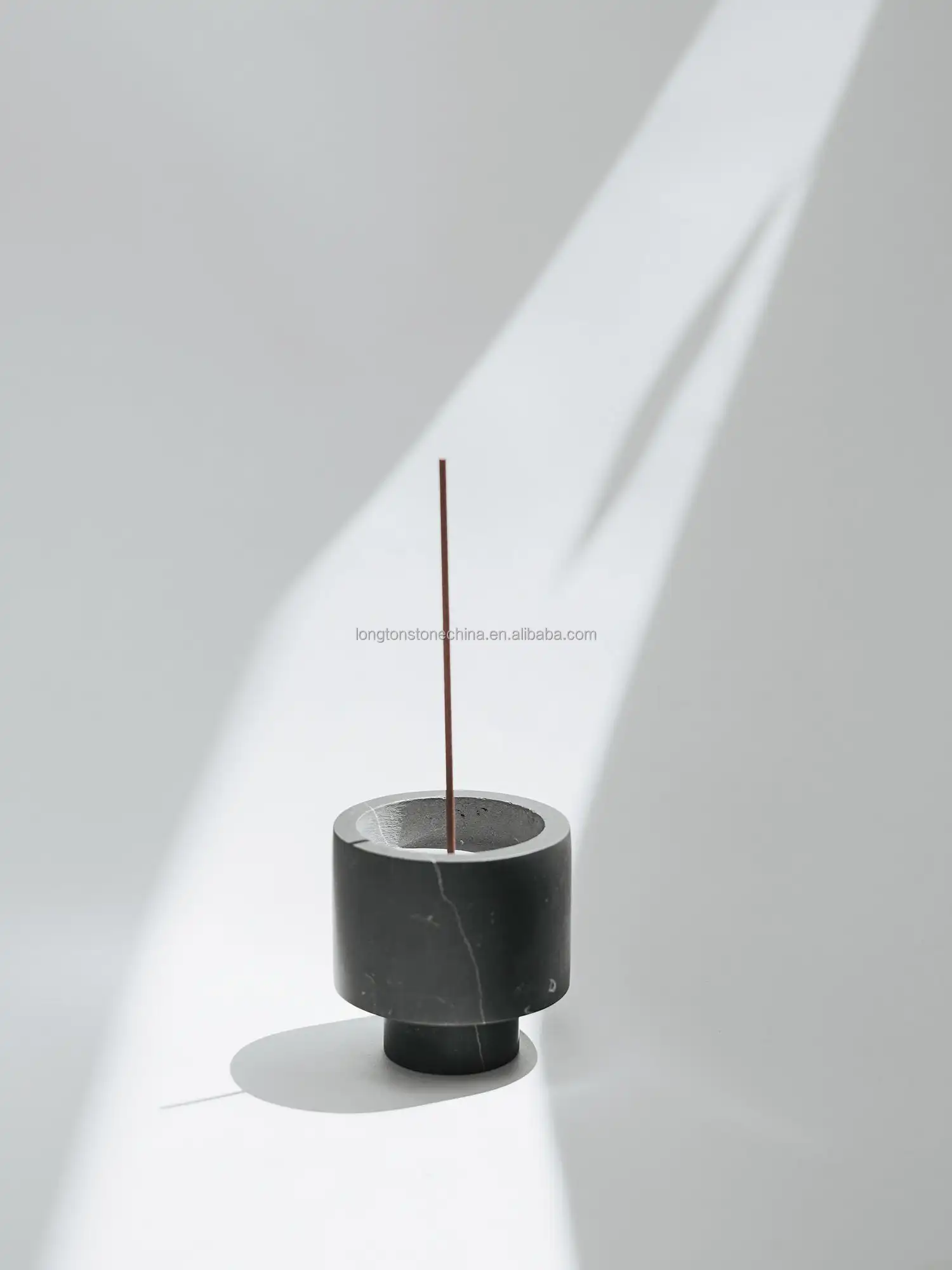 New White Black Purple Marble Candle Stick Holder Home Stone Craft Container Arabic Candle Vessel Natural Marble Candle Holder