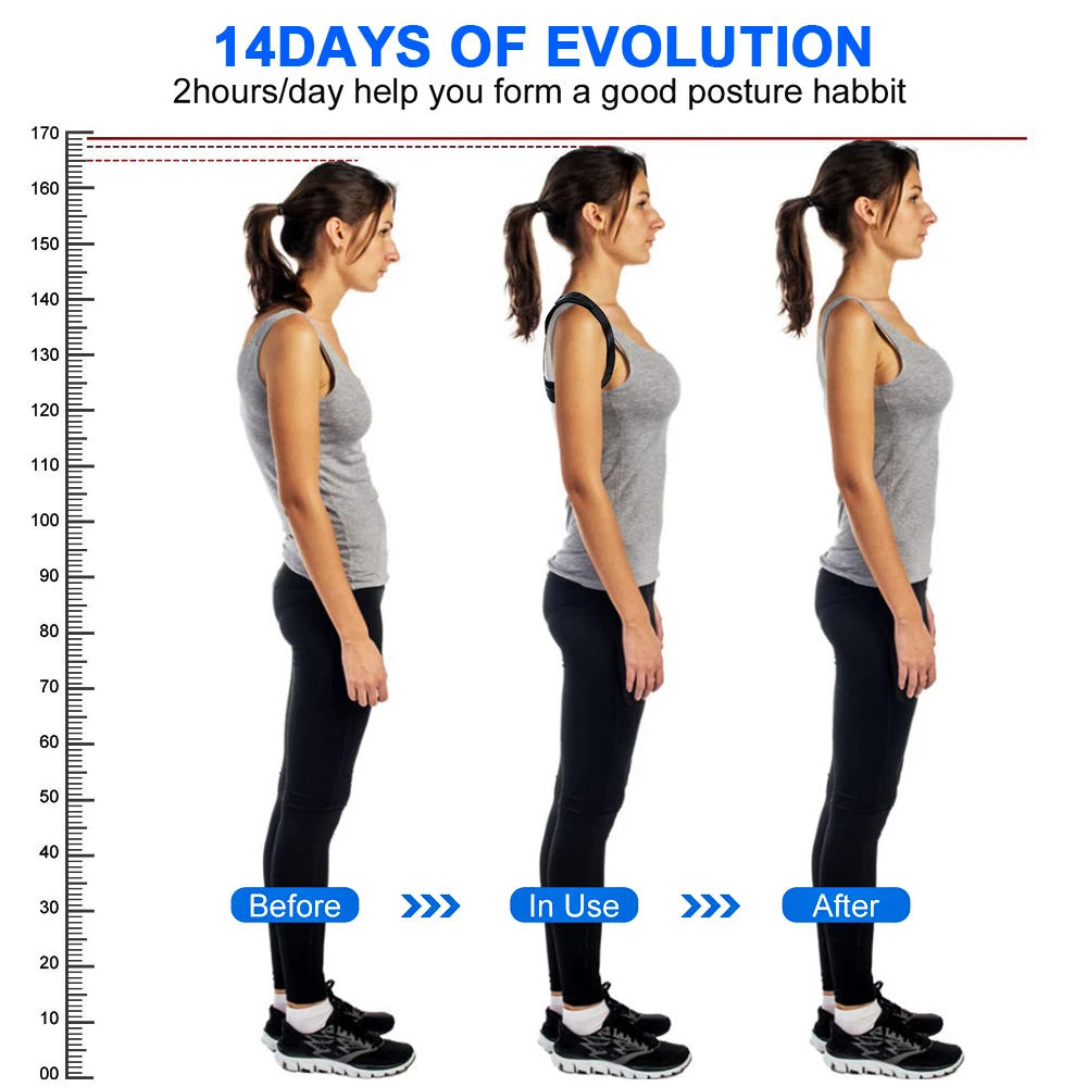 SY825 Medical Adjustable Back Posture Corrector Shoulder Clavicle Support Correction Belt for Women Humpback Seated Corrector