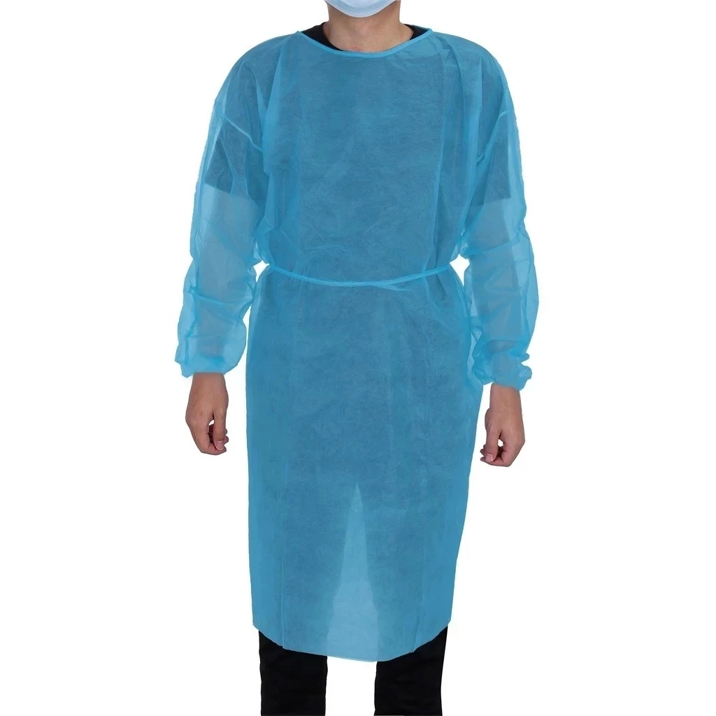 Wholesale 40gsm Polypropylene (PP) Isolation Gowns Disposable Hospital Examination Laminated Mixed Medical Protective Clothes