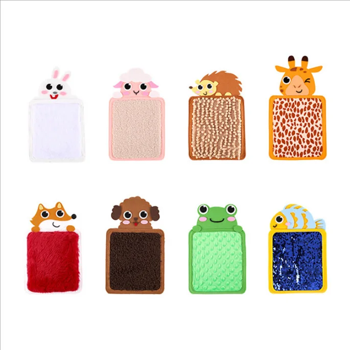 8 Pcs Sensory Mats Animal tiles Pads Educational Tactile Sensory Toys Assorted  Walls Panel  Mats Toys for Boys Girls
