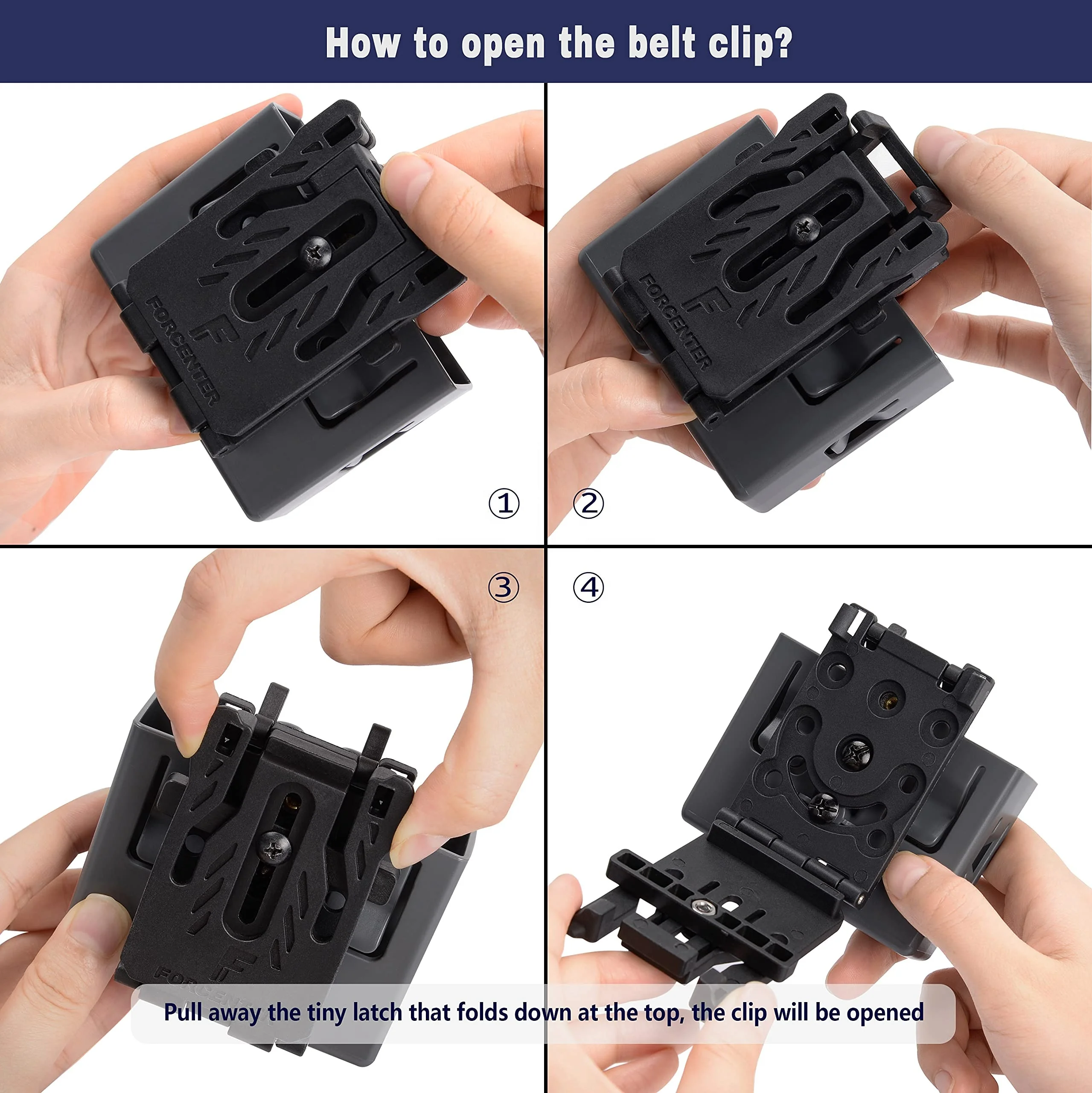 Universal Magazine Holder Carrier for 9mm/.40 Dual Stack Mag Magazine Pouch with Belt Clip Double Magazine Holster