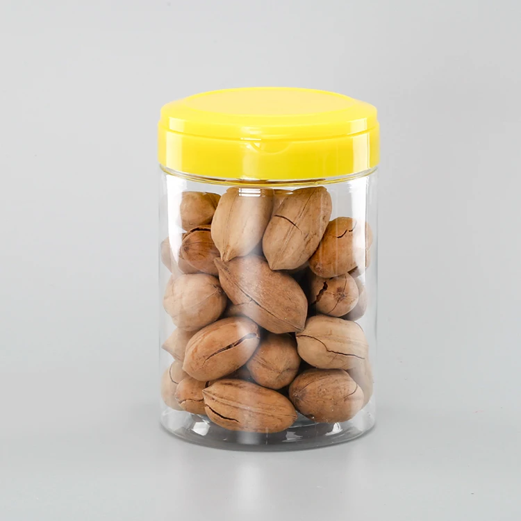 Hot Selling China Empty Plastic Canning Jar with Flip Cap for Pickle Food Storage 100g 200g 300g