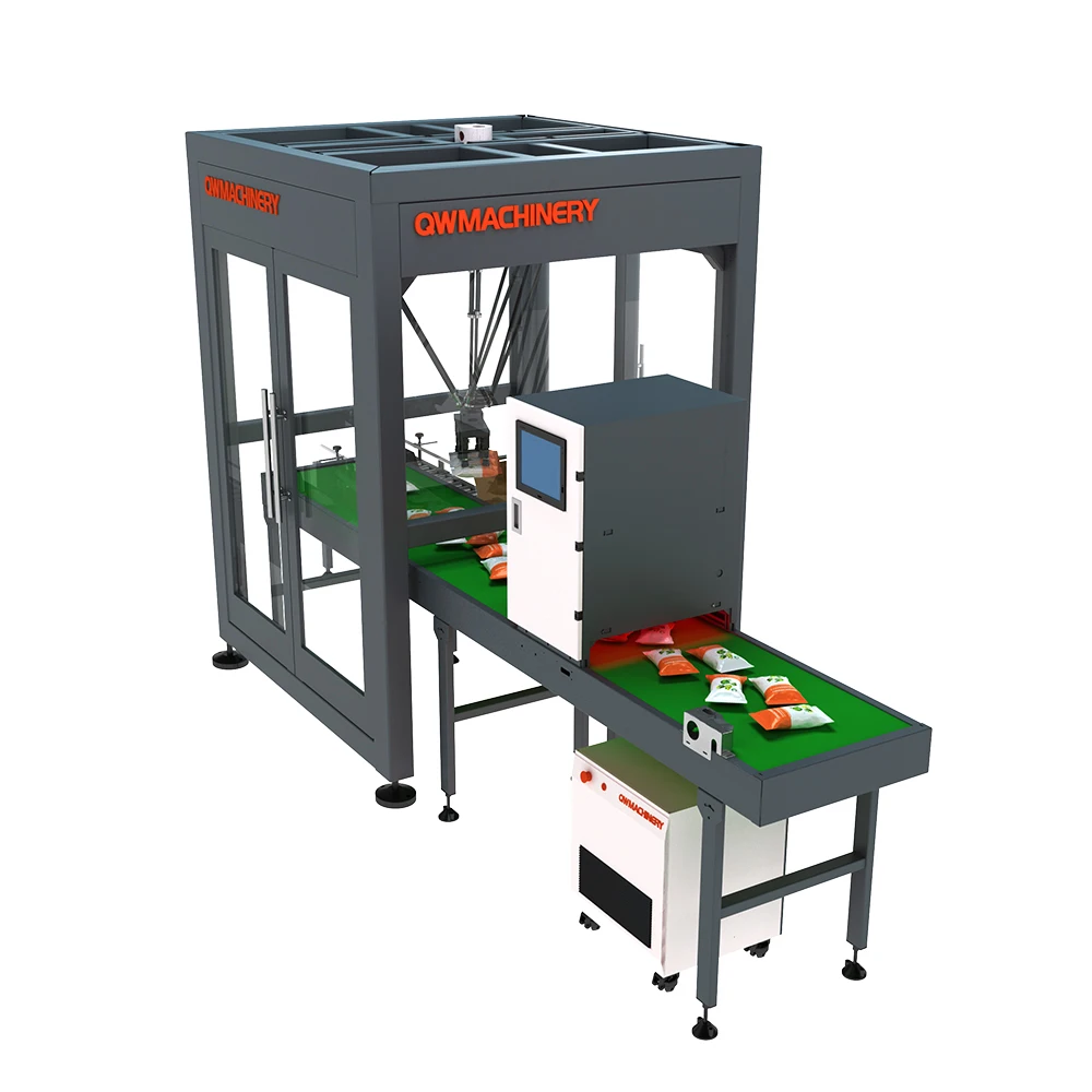 3+1 Axis Parallel Robot Arm For Food Pouches Chocolate Bar Packaging And Processing Line