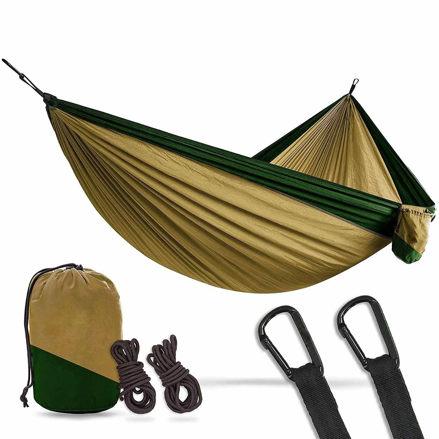 Low MOQ Recycled Material Parachute Nylon Outdoors Hanging Swing Portable Hammock Chair Swing