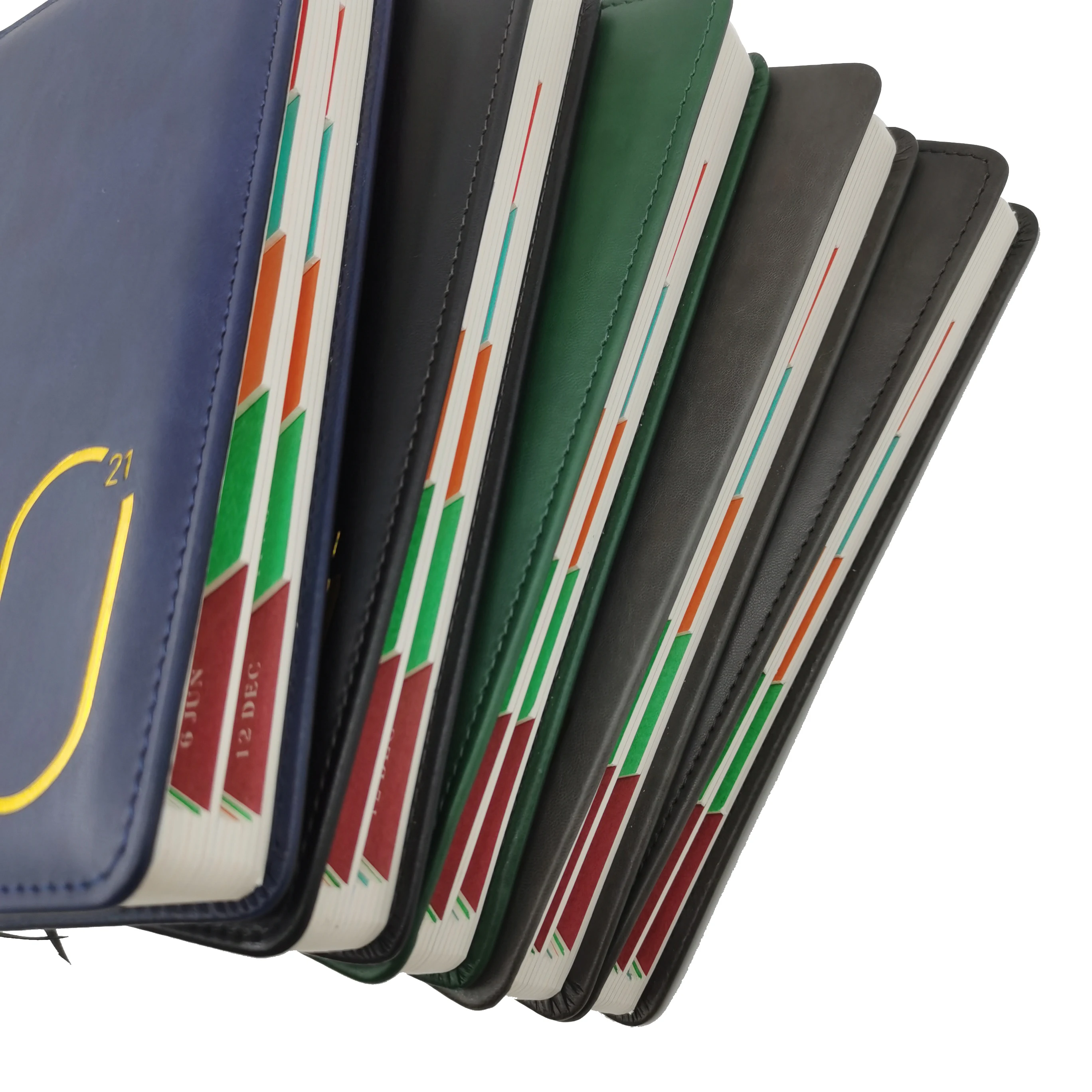 
New arrival full grain cow genuine A5 Leather ring binder 6 silver rings compendium binder notebook binder 