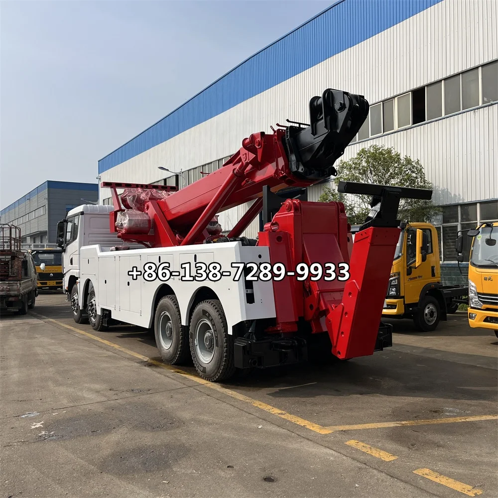 High Quality Customized Shacman 70 tons 135000 Pounds underlift towing 100tons Tow Truck Wrecker Body for sale