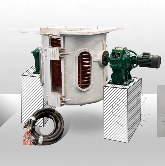 foundry price Hot Selling 1ton Induction Metal Melting Furnace for melting metals steel iron copper aluminum zinc