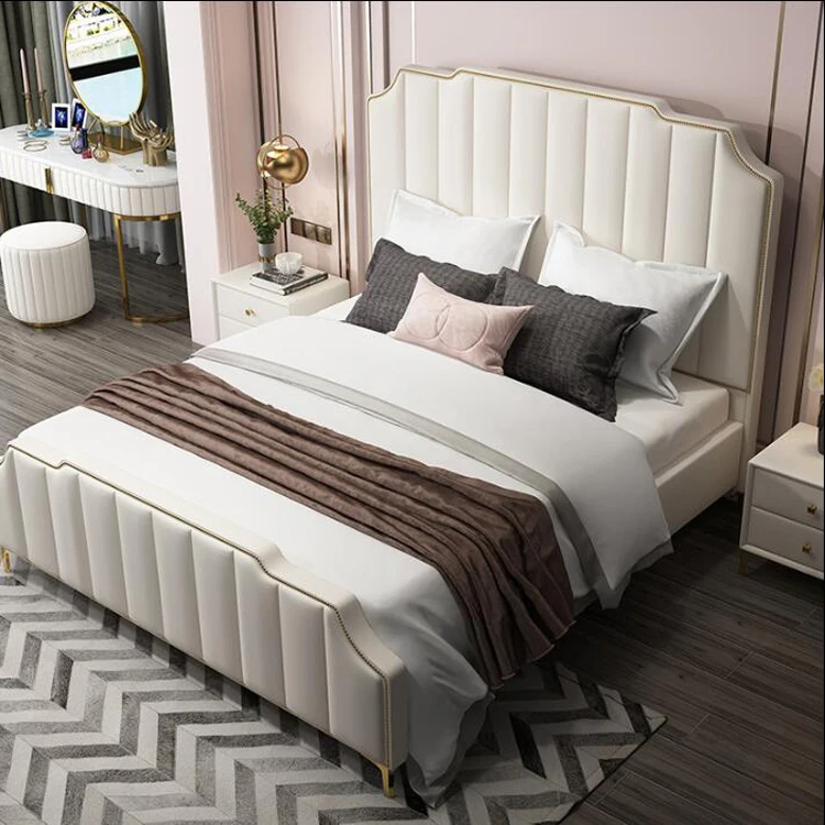 Новые новые китайские поставщики деревянных двухспальных кроватей с коробкой