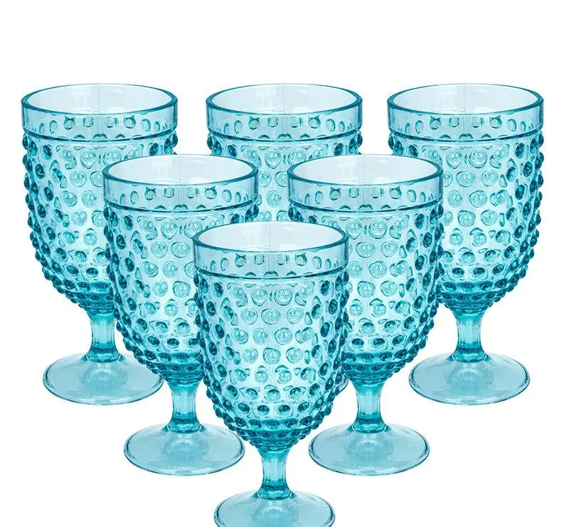 Nordic Light Luxury Integrated Molding Acrylic Pc Teardrop Plastic Wine Glass Transparent Champagne Glass Tall Glass