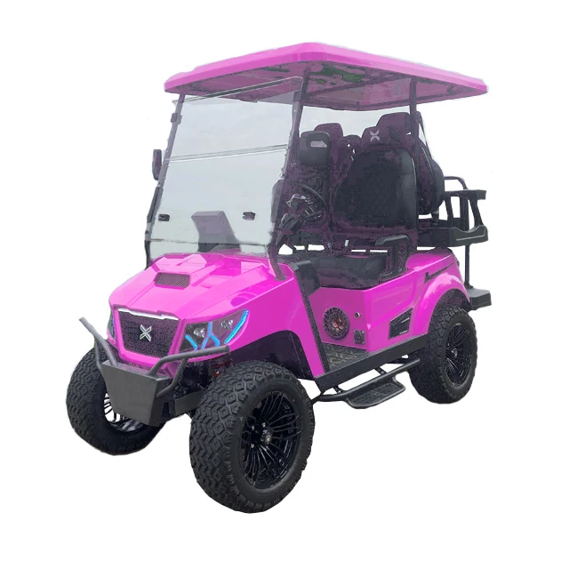 TOP GOLF  Brand Lifted 4 Passenger Golf Car Brand Hunting Buggy New 4 Wheel Electric Club Car Golf Cart For Sale