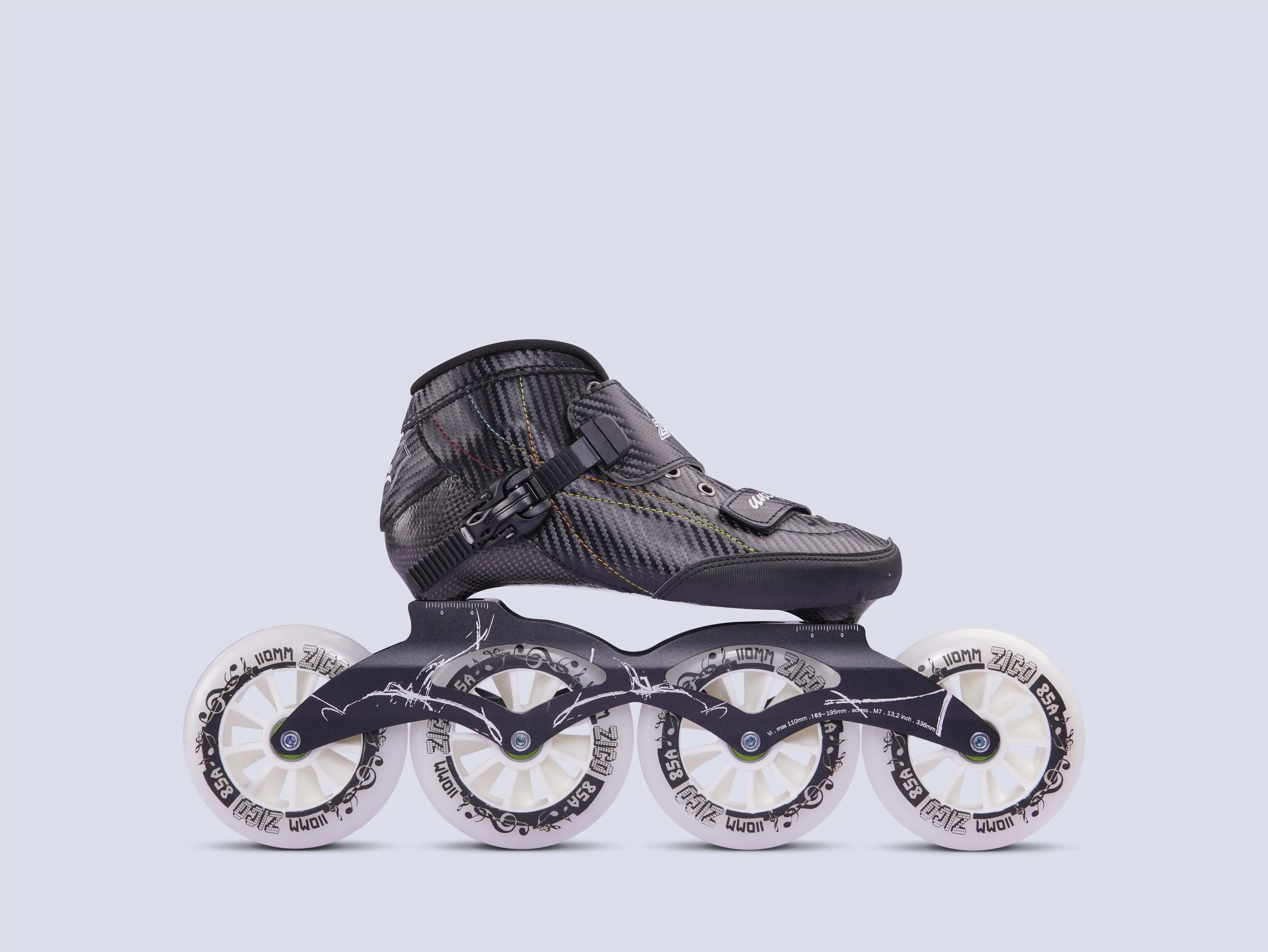 Carbon fiber 4 wheels speed skates inline professional