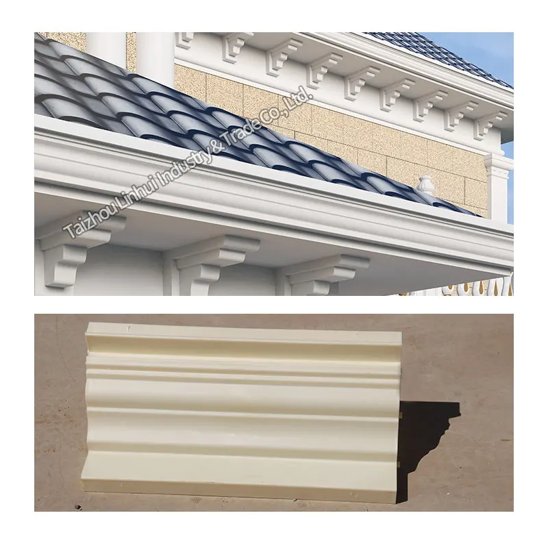 Cheapest Concrete Eaves Molds Cast in Place Cornice Construction Molding Gypsum Line Moulding Building Exterior Wall Roof Moulds